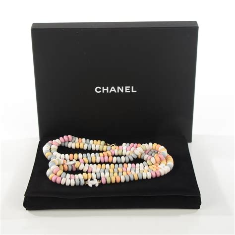 chanel candy necklace|Chanel necklaces double c.